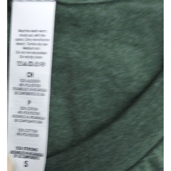 Womens Shirt Size Small Green Short Sleeve Pullover Graphic T Shirt - Picture 6 of 7